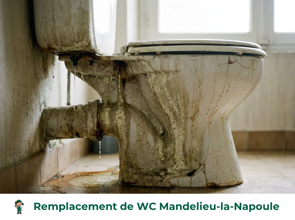 Remplacement de WC à Mandelieu-la-Napoule