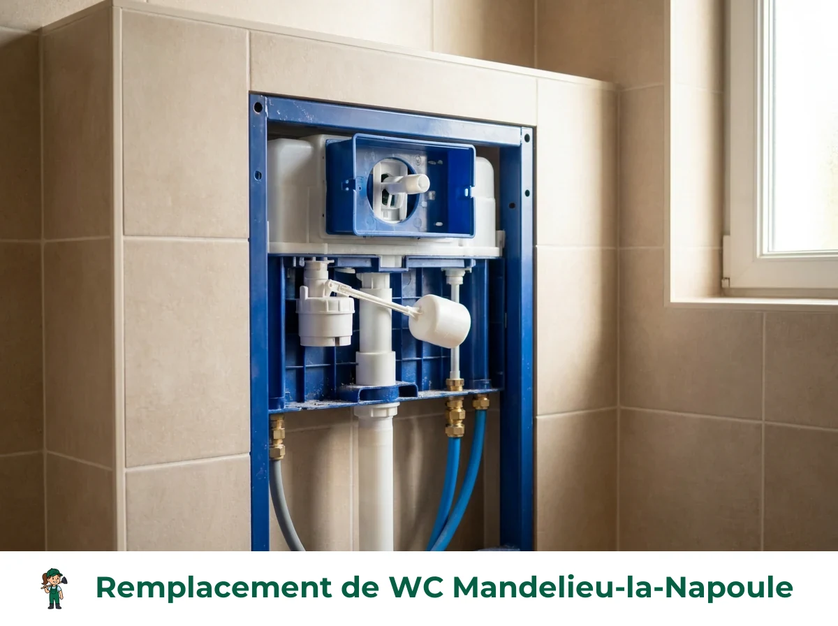 Remplacement de WC à Mandelieu-la-Napoule